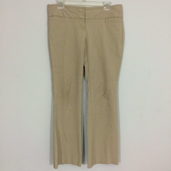 The Limited Pants - The Limited Womens 8 Tan Exact Stretch Dress Pants